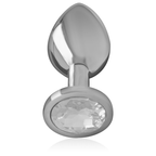 Plug anal cristal argent Taille M