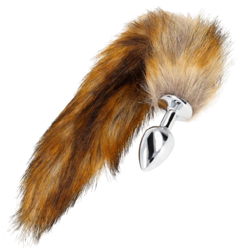 Plug anal avec queue synthétique marron